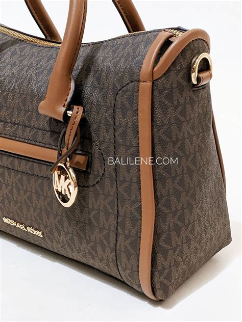 carine medium logo satchel michael kors|Carine Medium Logo Satchel .